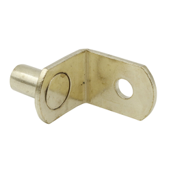 1/4 inch Shelf Clip Bright Brass