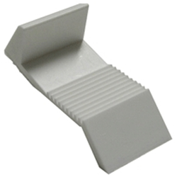 5MM Locking Clip White Plastic Sold per Hundred
