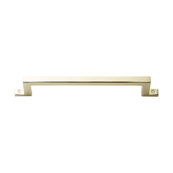Campaign Bar Pull 5-1/16 inch Center to Center Polished Brass