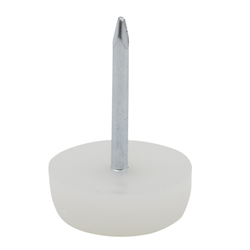 13% OFF White Plastic Nail Glide 5/8 inch Diameter-Sold Each
