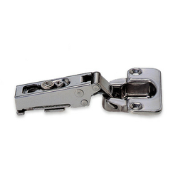  Stainless Steel Full 11/16” (19mm) Overlay, Free-Swinging Concealed Hinge, 100-Degrees (Mounting Plate Required)