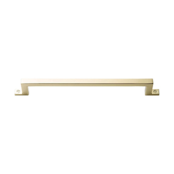 Campaign Bar Pull 6-5/16 inch Center to Center Polished Brass