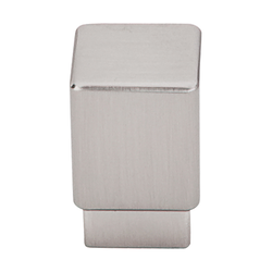 3/4 Inch Length Sanctuary Tapered Cabinet Knob, Brushed Satin Nickel