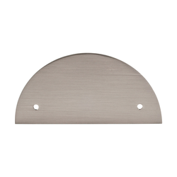 5 Inch Length Sanctuary Backplate Half Circle, Brushed Satin Nickel