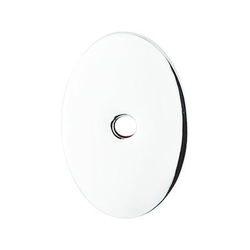 1-1/2 Inch Length Sanctuary Backplate Oval, Polished Chrome