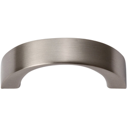 Tableau Curved Pull 1-7/16 inch Center to Center Brushed Nickel