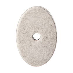 1-1/2 Inch Length Sanctuary Backplate Oval, Pewter Antique