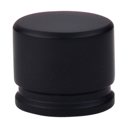 1-3/8 Inch Length Sanctuary Oval Cabinet Knob, Flat Black