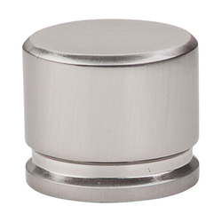 1-3/8 Inch Length Sanctuary Oval Cabinet Knob, Brushed Satin Nickel