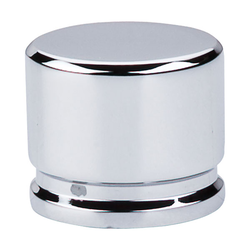 1-3/8 Inch Length Sanctuary Oval Cabinet Knob, Polished Chrome