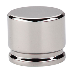 1-3/8 Inch Length Sanctuary Oval Cabinet Knob, Polished Nickel