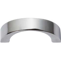 Tableau Curved Pull 1-7/16 inch Center to Center Polished Chrome