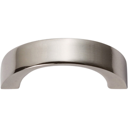 Tableau Curved Pull 1-7/16 inch Center to Center Polished Nickel