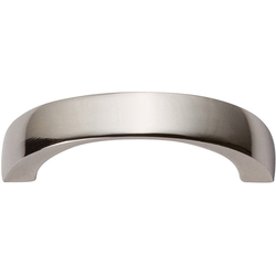 Tableau Curved Pull 1-7/8 inch Center to Center Polished Nickel