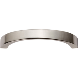 Tableau Curved Pull 2-1/2 inch Center to Center Polished Nickel