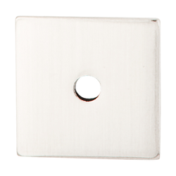 1 Inch Length Sanctuary Backplate Square, Brushed Satin Nickel