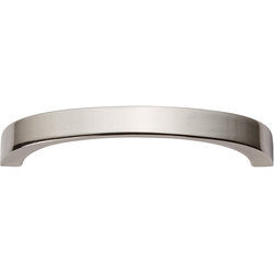 Tableau Curved Pull 3 inch Center to Center Polished Nickel
