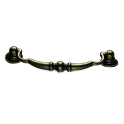 3-3/4 Inch Center to Center Britannia Oxford Cabinet Pull, German Bronze