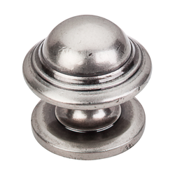 1-3/8 Inch Length Britannia Empress Cabinet Knob, Pewter Antique