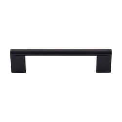5-1/16 Inch Center to Center Princetonian Bar Pulls, Flat Black