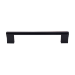 6-5/16 Inch Center to Center Princetonian Bar Pulls, Flat Black