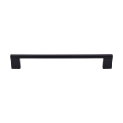 8-13/16 Inch Center to Center Princetonian Bar Pulls, Flat Black