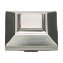 Trocadero 1-1/2 Inch Diameter Brushed Nickel Cabinet Knob