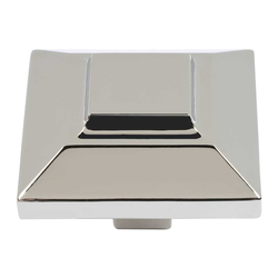 Trocadero 1-1/2 Inch Diameter Polished Nickel Cabinet Knob