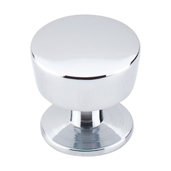 1-3/16 Inch Length Nouveau III Essex Cabinet Knob, Polished Chrome
