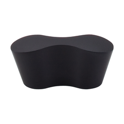 2-1/8 Inch Length Nouveau II Infinity Cabinet Knob, Flat Black
