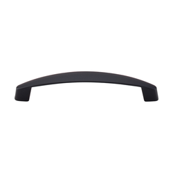 5-1/16 Inch Center to Center Nouveau III Boro Cabinet Pull, Flat Black