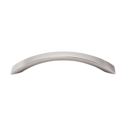 5-1/16 Inch Center to Center Nouveau III Crescent Cabinet Pull, Brushed Satin Nickel