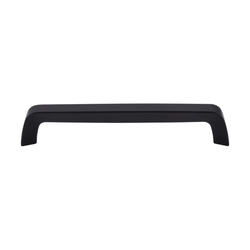 6-5/16 Inch Center to Center Nouveau III Bar Pull Tapered Bar Cabinet Pull, Flat Black