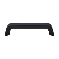 5-1/16 Inch Center to Center Nouveau III Bar Pull Tapered Bar Cabinet Pull, Flat Black