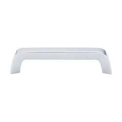5-1/16 Inch Center to Center Nouveau III Bar Pull Tapered Bar Cabinet Pull, Polished Chrome