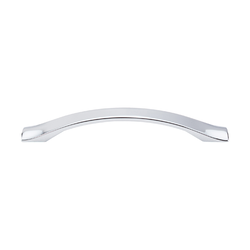 5-1/16 Inch Center to Center Nouveau III Crest Cabinet Pull, Polished Chrome