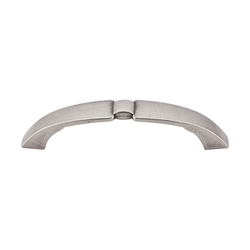 3-3/4 Inch Center to Center Dakota Lida Cabinet Pull, Pewter Antique