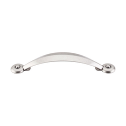 3-3/4 Inch Center to Center Dakota Angle Cabinet Pull, Pewter Antique
