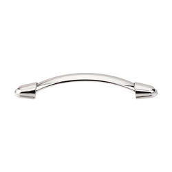 5-1/16 Inch Center to Center Asbury Buckle Cabinet Pull, Polished Nickel