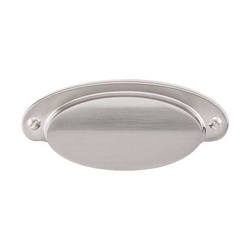 2-9/16 Inch Center to Center Asbury Dakota Cup Pull, Brushed Satin Nickel