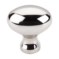 1-1/4 Inch Length Asbury Egg Cabinet Knob, Polished Nickel