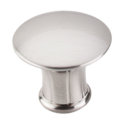1-1/4 Inch Length Asbury Lund Cabinet Knob, Brushed Satin Nickel
