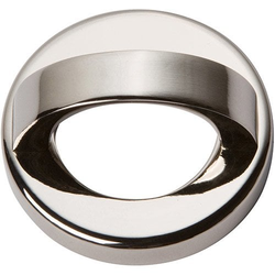 Tableau Pull and Baseplate 1-7/16 inch Center to Center Polished Nickel