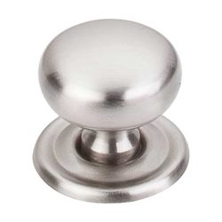1-1/4 Inch Length Asbury Victoria Cabinet Knob, Brushed Satin Nickel