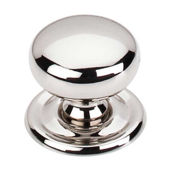 1-1/4 Inch Length Asbury Victoria Cabinet Knob, Polished Nickel