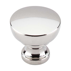 1-1/4 Inch Length Asbury Bergen Cabinet Knob, Polished Nickel