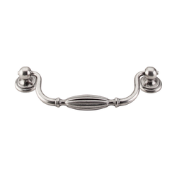 5-1/16 Inch Center to Center Tuscany Drop Pull Cabinet Pull, Pewter Antique
