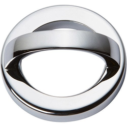 Tableau Pull and Baseplate 1-7/8 inch Center to Center Polished Chrome