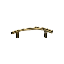 3-1/2 Inch Center to Center Aspen Twig Cabinet Pull, Light Bronze