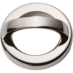 Tableau Pull and Baseplate 1-7/8 inch Center to Center Polished Nickel